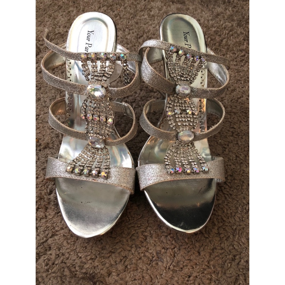 Silver sandals